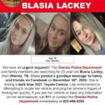 blasia lackey missing